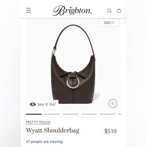 Brighton Wyatt Brown Shoulder Bag brand new in box